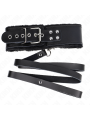 KINK - COLLAR CON CORREA 116 CM DE PIEL NEGRO AJUSTABLE 40-48 CM X 6 C