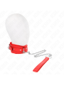 KINK - COLAR COM TRELA 65 CM COM RESTRIÇÕES VERMELHO 36-42 CM X 5,5 CM