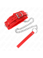 KINK - COLLAR CON CORREA 65 CM CON RESTRICCIONES ROJO AJUSTABLE 36-42 