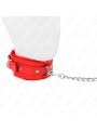 KINK - COLLAR CON CORREA 65 CM CON RESTRICCIONES ROJO AJUSTABLE 36-42 
