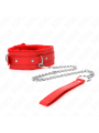 KINK - COLLAR CON CORREA 65 CM CON RESTRICCIONES ROJO AJUSTABLE 36-42 