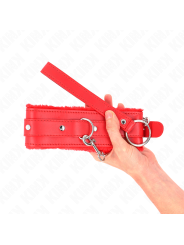 KINK - COLLAR CON CORREA 65 CM CON RESTRICCIONES ROJO AJUSTABLE 36-42 