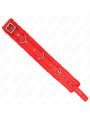 KINK - HALSBAND MIT LEINE 65 CM MIT EINSCHRÄNKUNGEN ROT 36-42 CM X 5,5