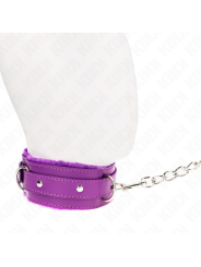 KINK - HALSBAND MIT LEINE 65 CM MIT EINSCHRÄNKUNGEN LILA 36-42 CM X 5,