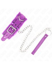 KINK - COLAR COM TRELA 65 CM COM RESTRIÇÕES ROXO 36-42 CM X 5,5 CM