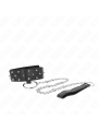 KINK - 65 CM ZILVEREN STUDDED BAND KRAAG MODEL 5 VERSTELBAAR 36-43 CM 