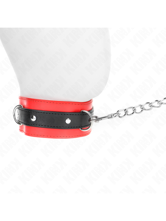 KINK - 65 CM RODE HALSBAND MET LIJN 54 X 4,5 CM