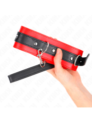 KINK - COLLARE CON CINTURA 65 CM CON CINTURINO ROSSO 54 X 4,5 CM
