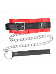 KINK - COLLARE CON CINTURA 65 CM CON CINTURINO ROSSO 54 X 4,5 CM