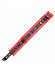 KINK - COLLARE CON CINTURA 65 CM CON CINTURINO ROSSO 54 X 4,5 CM