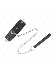 KINK - COLLIER AVEC LAISSE 65 CM 3 ANNEAUX MODÈLE 1 RÉGLABLE 38-49 CM 