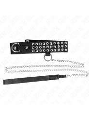 KINK - COLLAR CON CORREA 65 CM CON BRILLOS AJUSTABLE 37-42 CM X 5.3 CM