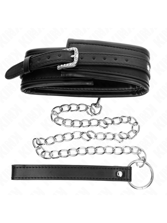 KINK - COLAR COM ALÇA DE FIVELA BRILHANTE 65 CM 48,5 CM X 5,3 CM
