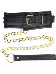 KINK - COLAR COM ESPONJA ALÇA DE IMITAÇÃO DE COURO MODELO 1 AJUSTÁVEL 