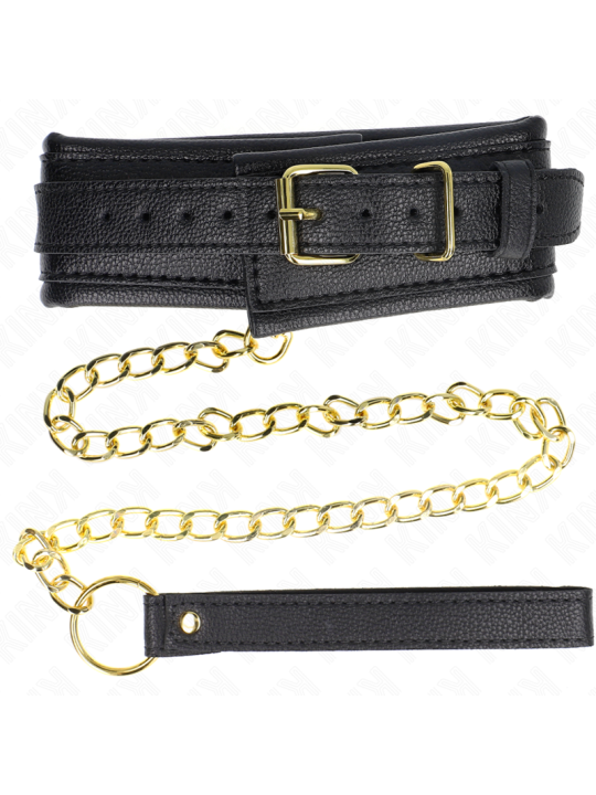 KINK - COLLIER AVEC BRACELET IMITATION CUIR ÉPONGE MODÈLE 1 RÉGLABLE 3