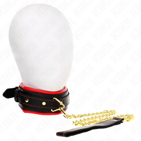KINK - NECKLACE WITH SPONGE IMITATION LEATHER STRAP MODEL 2 ADJUSTABLE
