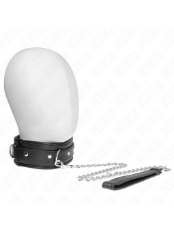 KINK - COLLIER AVEC BRACELET IMITATION CUIR ÉPONGE MODÈLE 3 RÉGLABLE 3