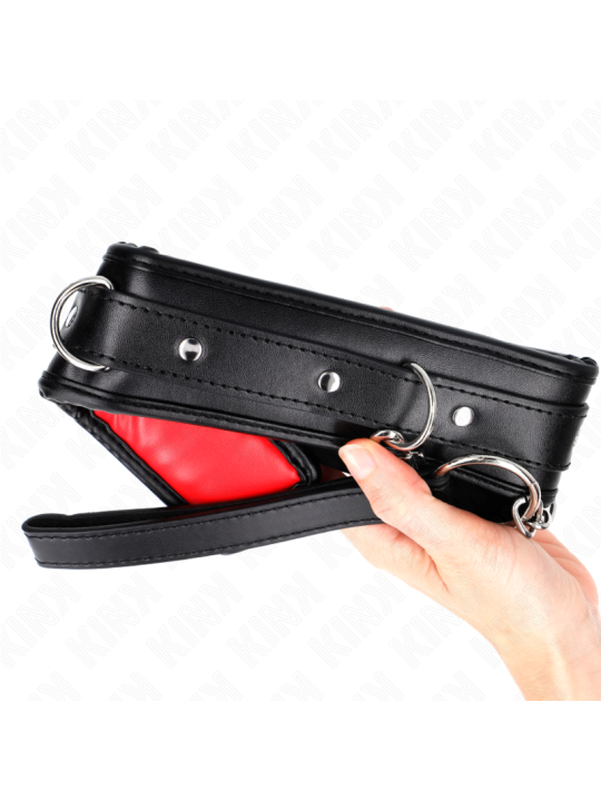 KINK - COLAR COM ESPONJA ALÇA DE IMITAÇÃO DE COURO MODELO 3 AJUSTÁVEL 
