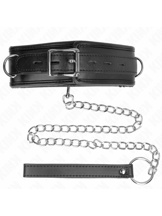 KINK - COLAR COM ESPONJA ALÇA DE IMITAÇÃO DE COURO MODELO 3 AJUSTÁVEL 