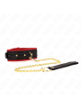 KINK - COLLARE CON GUINZAGLIO IN TESSUTO TINTO REGOLABILE 33-48 CM X 5