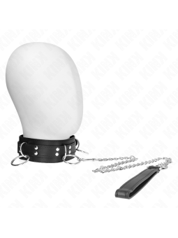 KINK - 3 RING SLAVERY NECKLACE WITH STRAP 80 CM 53 X 5 CM