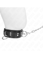 KINK - 3-RING-SKLAVEREI-HALSKETTE MIT BAND 80 CM 53 X 5 CM