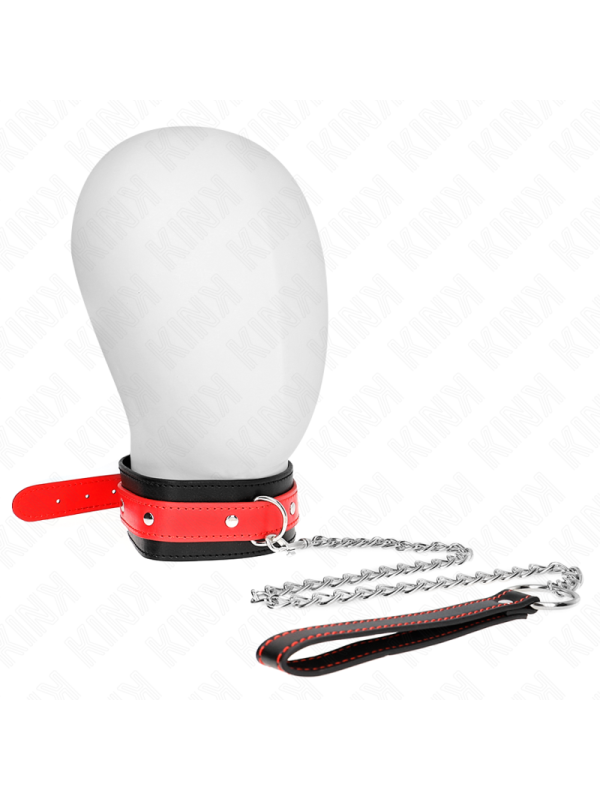 KINK - COLAR COM ALÇA VERMELHA 65 CM AJUSTÁVEL 36-43 CM X 5 CM