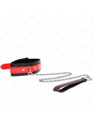 KINK - COLLIER AVEC BRACELET ROUGE 65 CM AJUSTABLE 36-43 CM X 5 CM