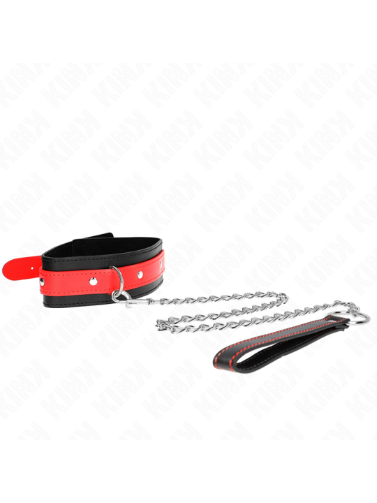 KINK - NECKLACE WITH RED STRAP 65 CM AJUSTABLE 36-43 CM X 5 CM