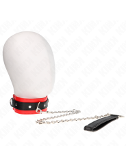 KINK - COLLIER MODÈLE BASIC AVEC LAISSE 65 CM MODÈLE 3 ROUGE 53 X 5 CM