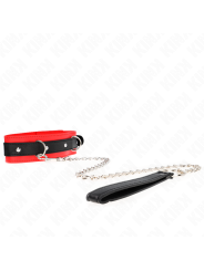 KINK - COLLIER MODÈLE BASIC AVEC LAISSE 65 CM MODÈLE 3 ROUGE 53 X 5 CM