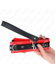 KINK - BASIC MODEL COLLAR WITH LEASH 65 CM MODEL 3 RED 53 X 5 CM