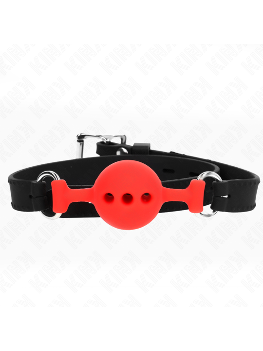KINK - BÂILLON ENTIÈREMENT SILICONE 55 x 2 CM AVEC BOULE DE 4 CM TAILL