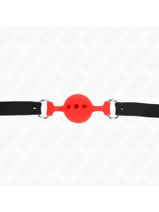 KINK - BÂILLON ENTIÈREMENT SILICONE 55 x 2 CM AVEC BOULE DE 4 CM TAILL