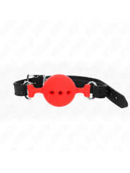 KINK - BAVAGLIO IN SILICONE INTERO 55 x 2 CM CON SFERA DA 4,5 CM MISUR