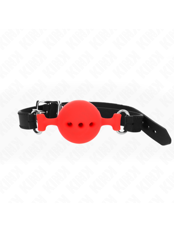 KINK - MORDAÇA COMPLETA DE SILICONE 55 x 2 CM COM BOLA DE 4,5 CM TAMAN