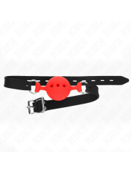 KINK - BAVAGLIO IN SILICONE INTERO 55 x 2 CM CON SFERA DA 4,5 CM MISUR