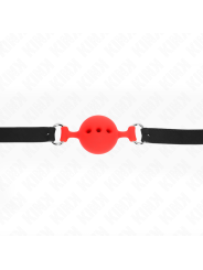 KINK - MORDAÇA COMPLETA DE SILICONE 55 x 2 CM COM BOLA DE 4,5 CM TAMAN