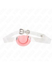 KINK - PINK PACIFIER SHAPED GAG 5.5 x 4 CM ADJUSTABLE 43-60 CM
