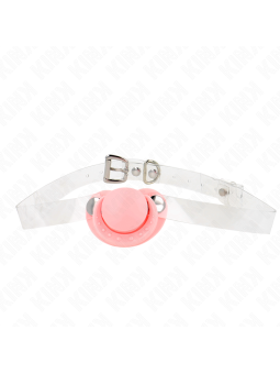 KINK - GAG EN FORME DE SUCETTE ROSE 5,5 x 4 CM AJUSTABLE 43-60 CM
