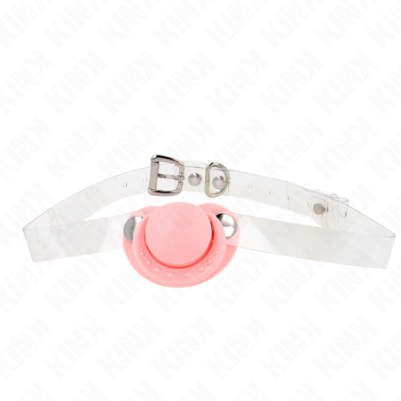 KINK - FOPSPEENVORMIGE GAG 5,5 x 4 CM ROZE VERSTELBAAR 43-60 CM