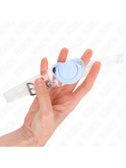 KINK - MORDAÇA EM FORMA DE CHUPETA AZUL CLARO 5,5 x 4 CM AJUSTÁVEL 43-