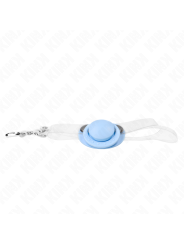 KINK - BAVAGLIO A FORMA DI CIUCCIO AZZURRO 5.5 x 4 CM REGOLABILE 43-60