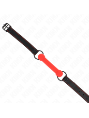 KINK - BONE GAG WITH LEATHERETTE STRAP RED ADJUSTABLE 41-57 CM
