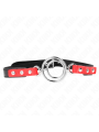 KINK - GAG WITH MULTIPLE O-RINGS 4 / 4.8 CM RED 38 X 56 CM