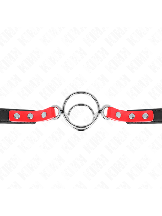 KINK - GAG CON O-RING MULTIPLI 4/4,8 CM ROSSO 38 X 56 CM