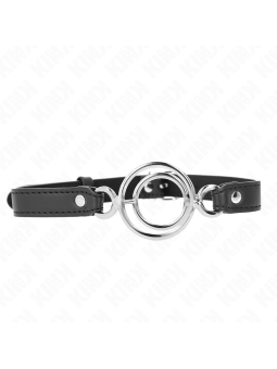 KINK - GAG COM MÚLTIPLOS O-RINGS 5 CM PRETO 63 X 2,5 CM