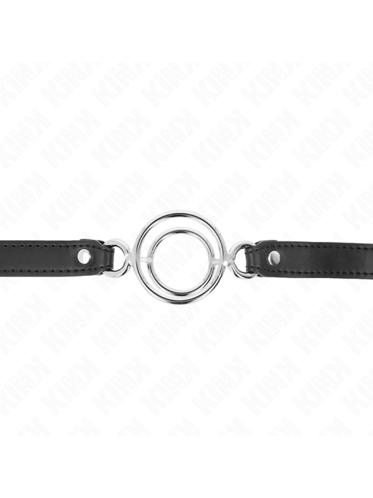 KINK - KNEBEL MIT MEHREREN O-RINGEN 5 CM SCHWARZ 63 X 2,5 CM