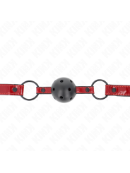 KINK - SHINY LEATHERETTE BALL 4.5 CM GAG 63.5 X 2 CM ADJUSTABLE 41 X 5