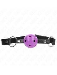 KINK - 4,5 CM PAARSE HARDE HOLLE BAL GAG 63,5 X 2 CM